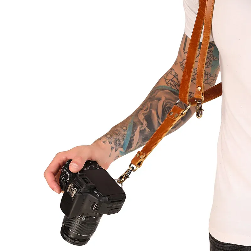 Premium Double Shoulder Leather Camera Strap thumbnail 7