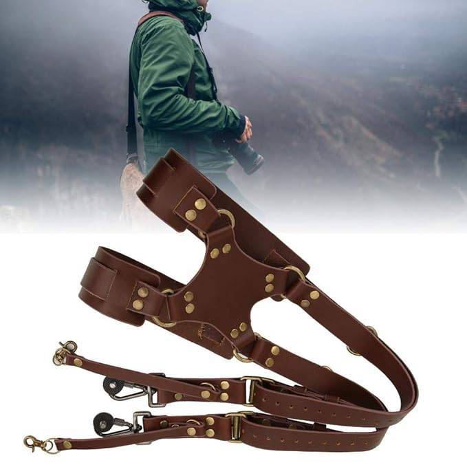 Premium Double Shoulder Leather Camera Strap thumbnail 8