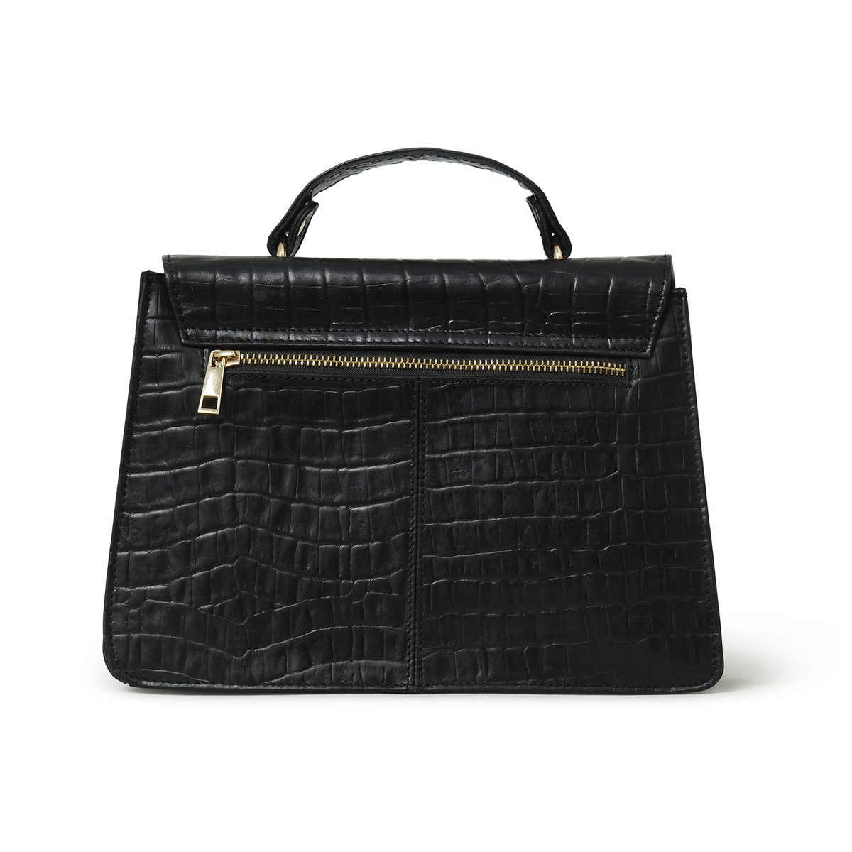 IndiFash - Handcrafted Unique Sling Buffalo Leather Bag for Women’s black thumbnail 3