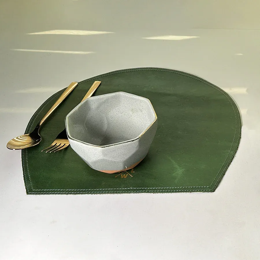 Premium Leather Dining Table Placemat - Elegant & Durable