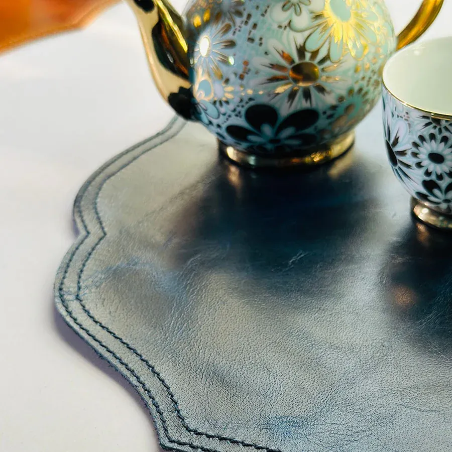 Premium Leather Table Mat & Coaster thumbnail 3