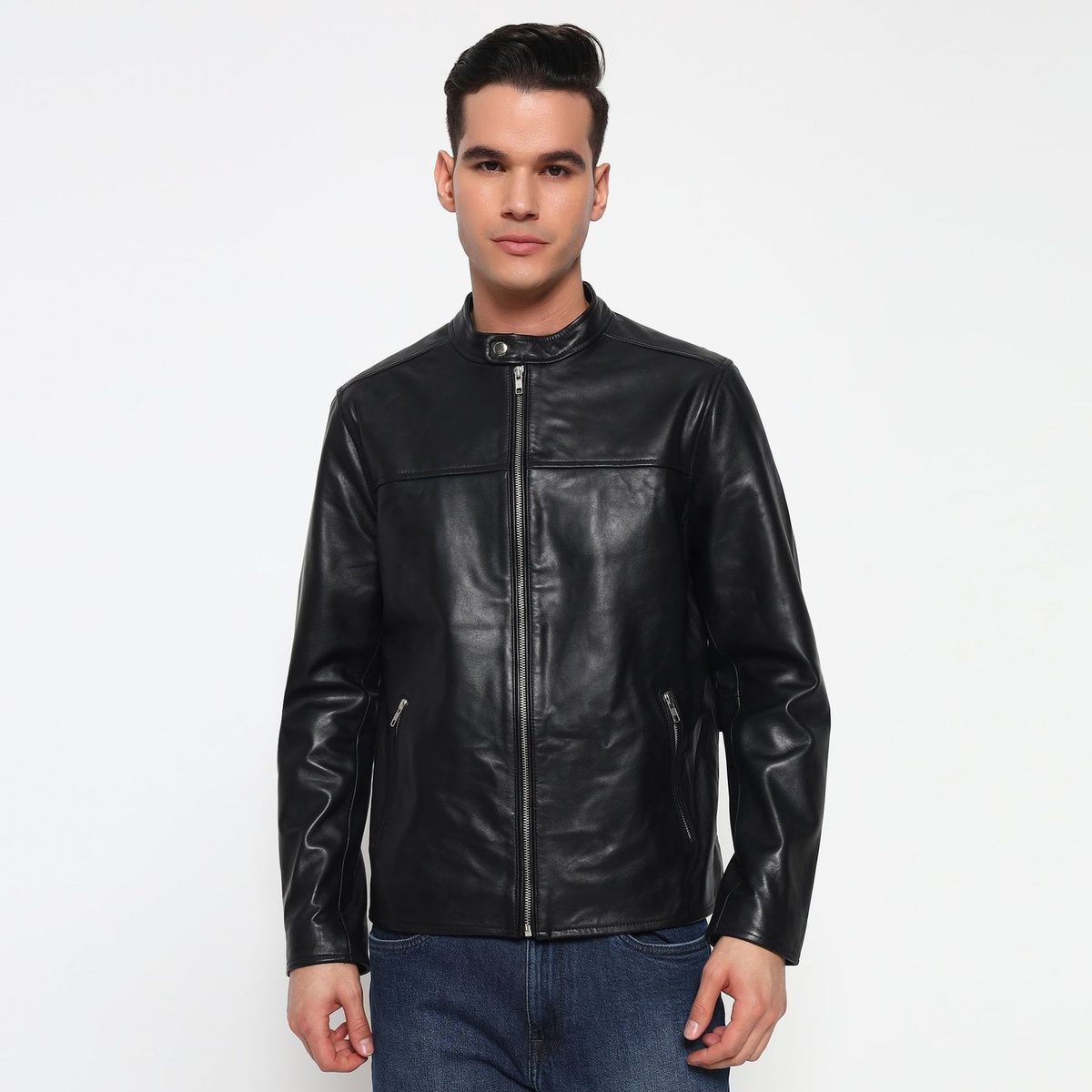 Prime Black Biker'S Men Jacket