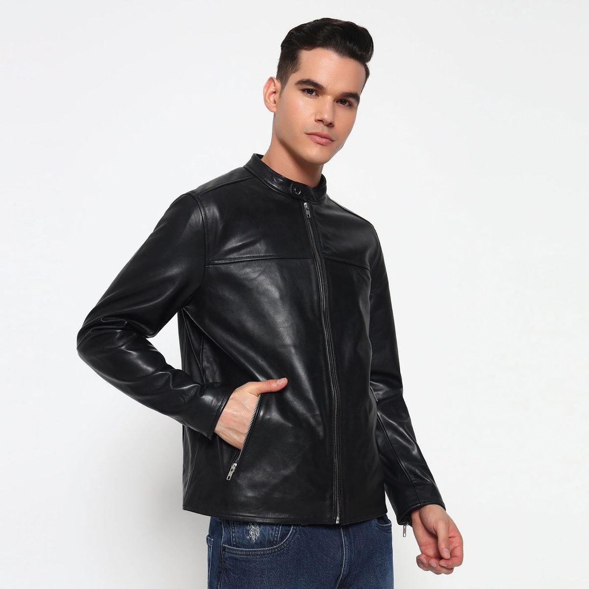 Prime Black Biker'S Men Jacket thumbnail 3