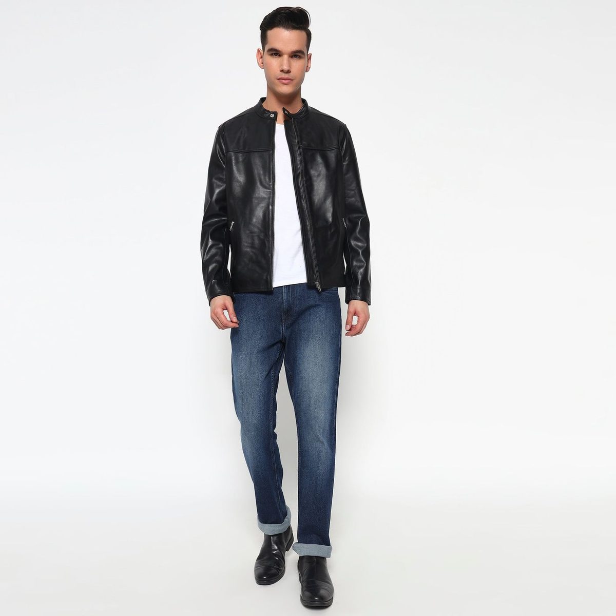 Prime Black Biker'S Men Jacket thumbnail 7
