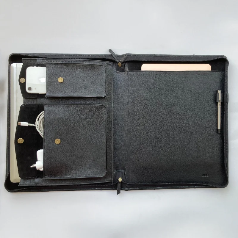 PrimeOrganizer Leather File Folder