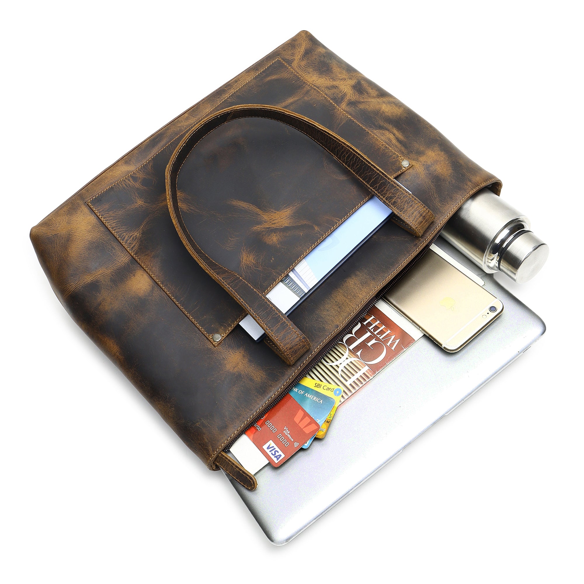 Rachel Large Leather Tote thumbnail 4