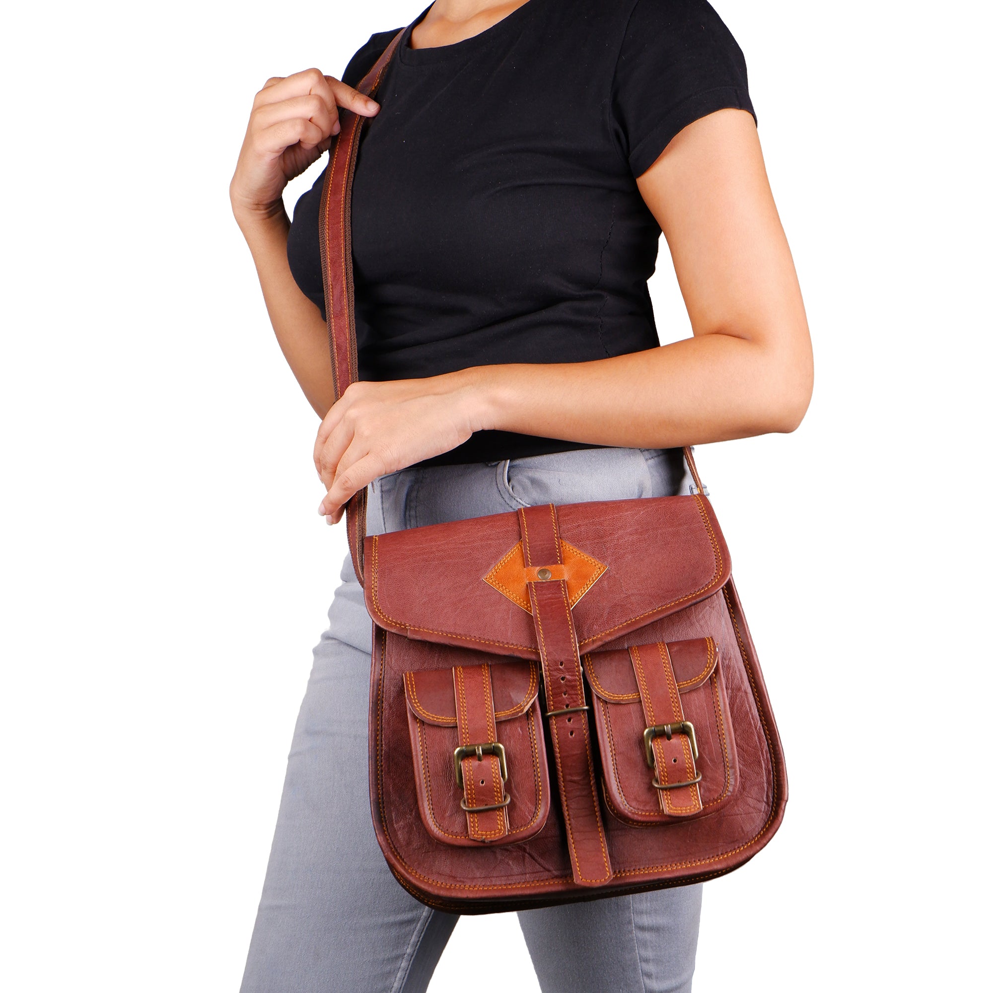 Real Leather Satchel Bag For Women thumbnail 9