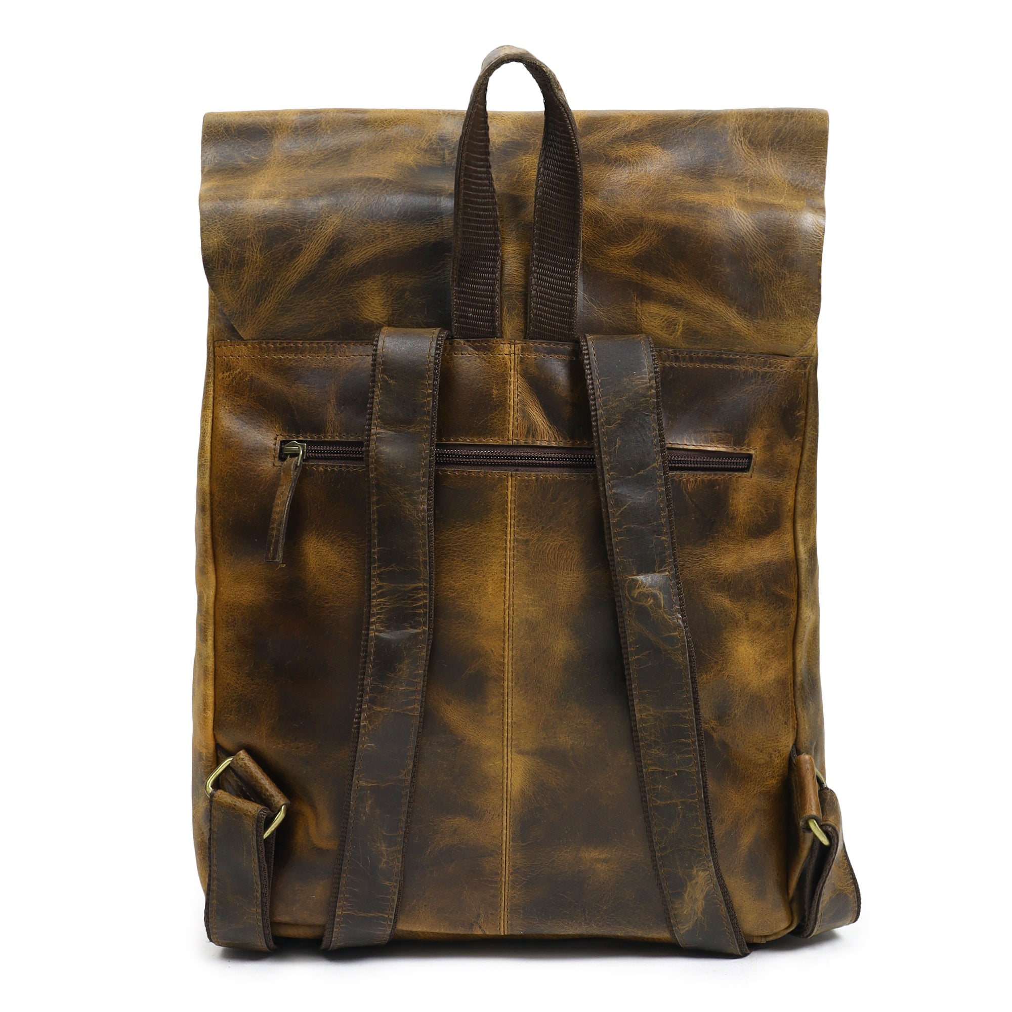 Rustic Vintage Leather Office Backpack thumbnail 6