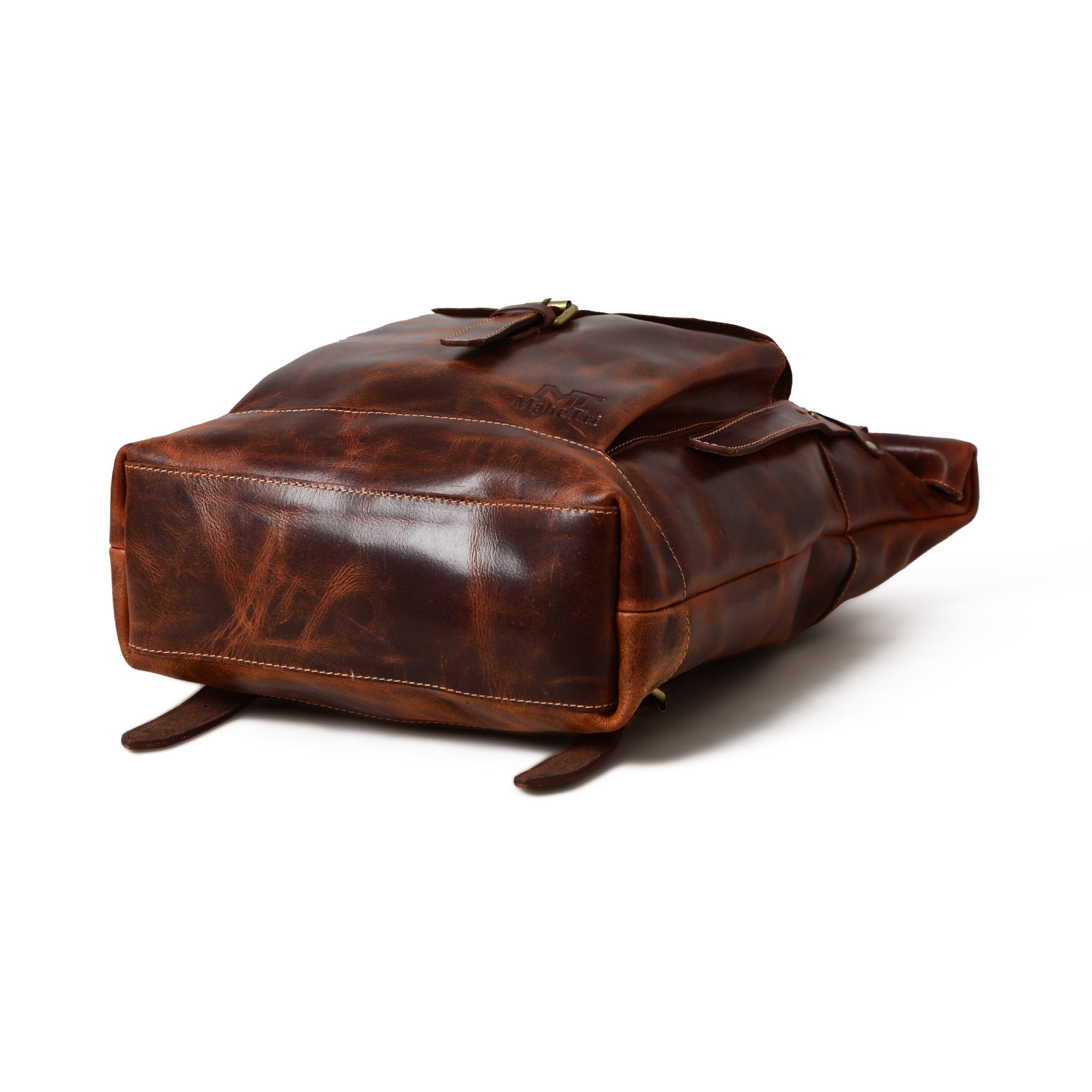 Brown Saddleback Backpack- Roll Top thumbnail 6