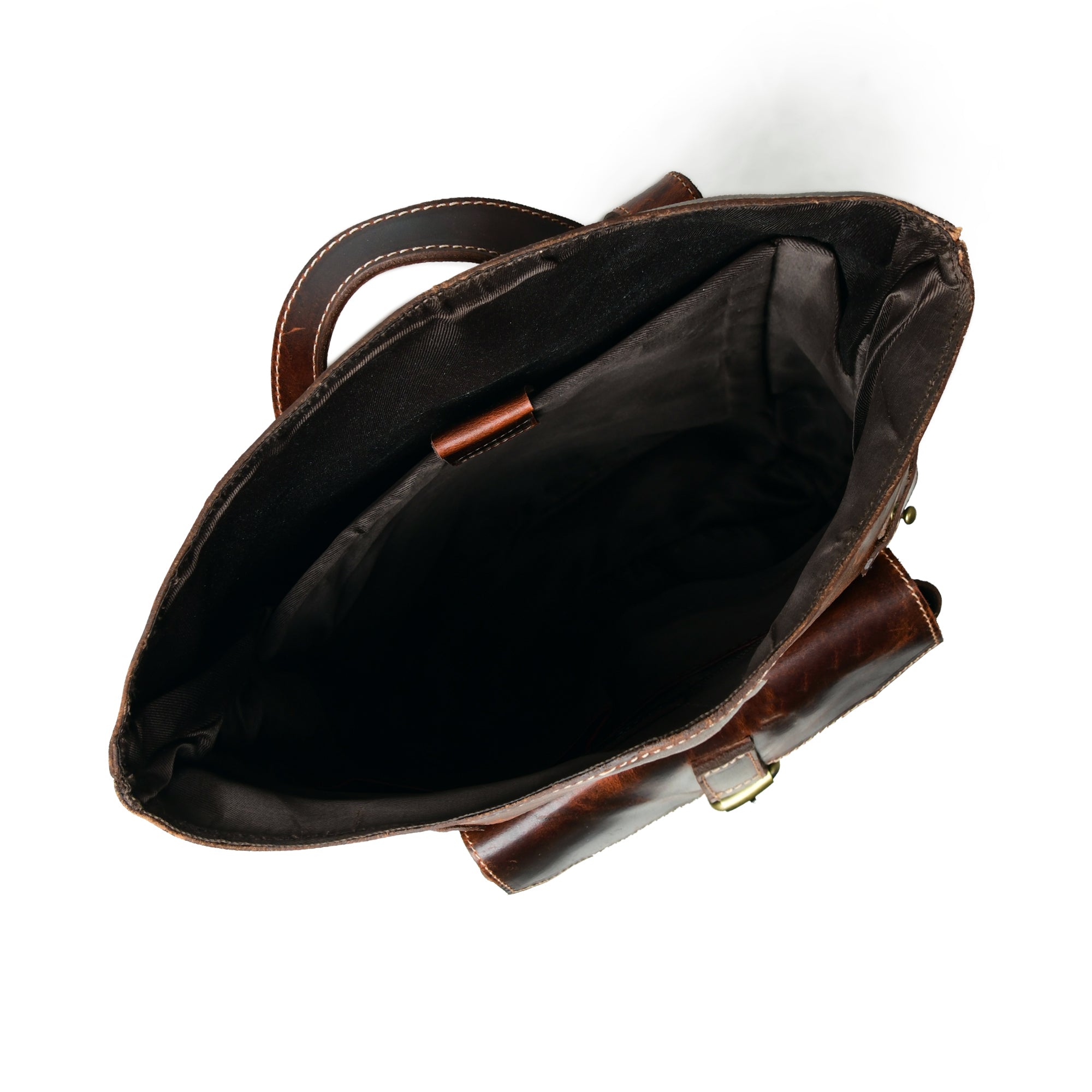 Brown Saddleback Backpack- Roll Top thumbnail 9
