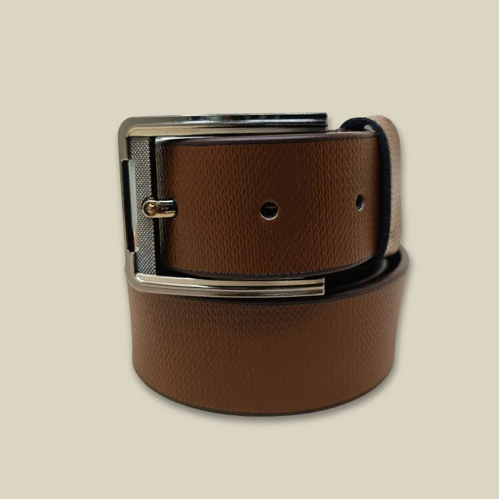 Shams AR Mens Brown Genuine Leather Formal & Casual Belt