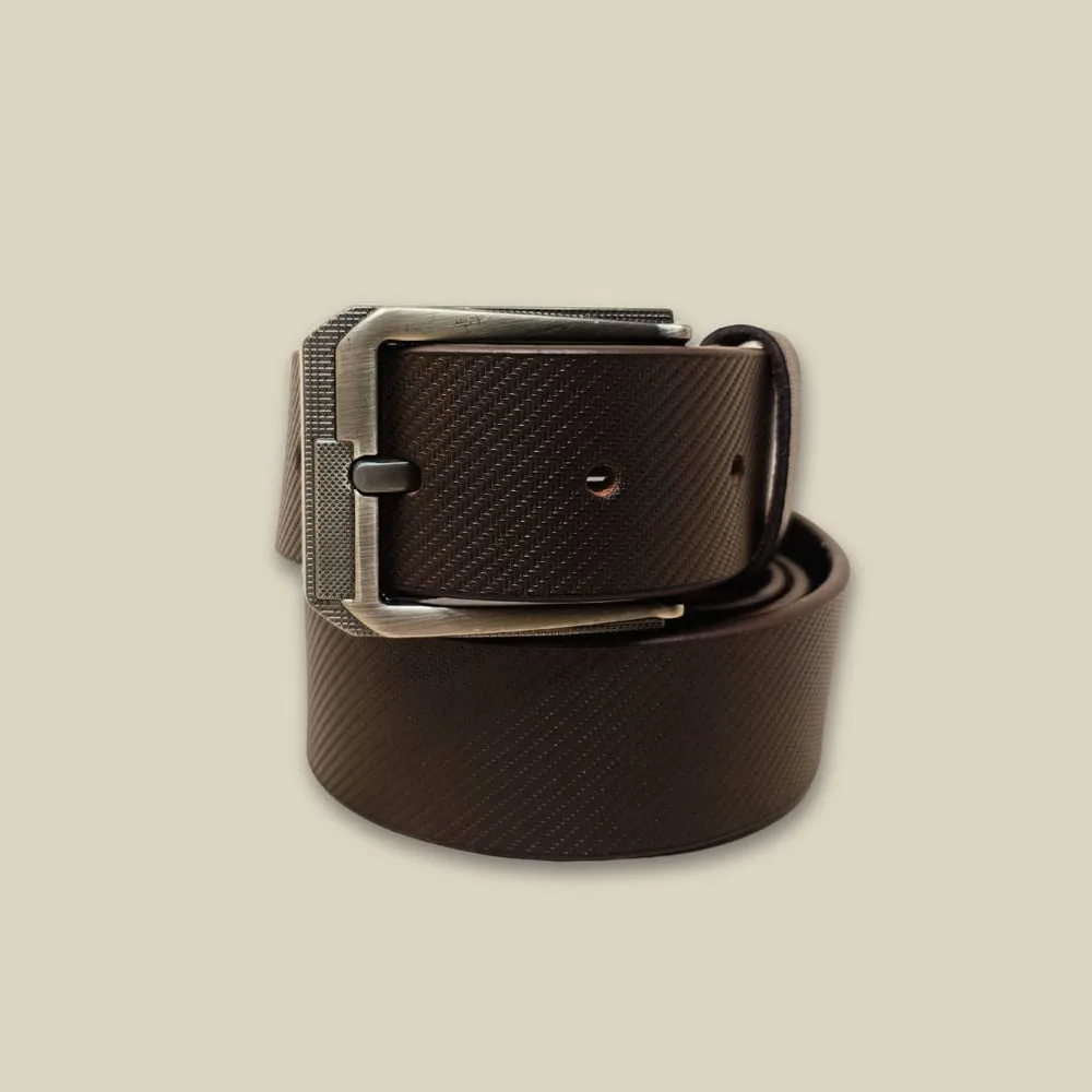 Shan AR Mens Brown Genuine Leather Formal & Casual Belt