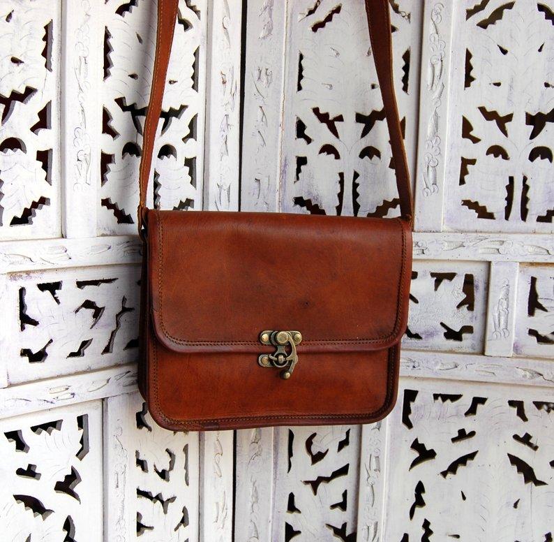 Small Shoulder Crossbody Leather Bag thumbnail 10