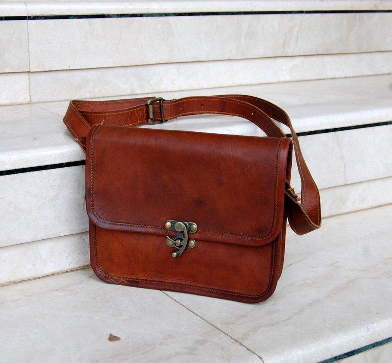 Small Shoulder Crossbody Leather Bag thumbnail 6