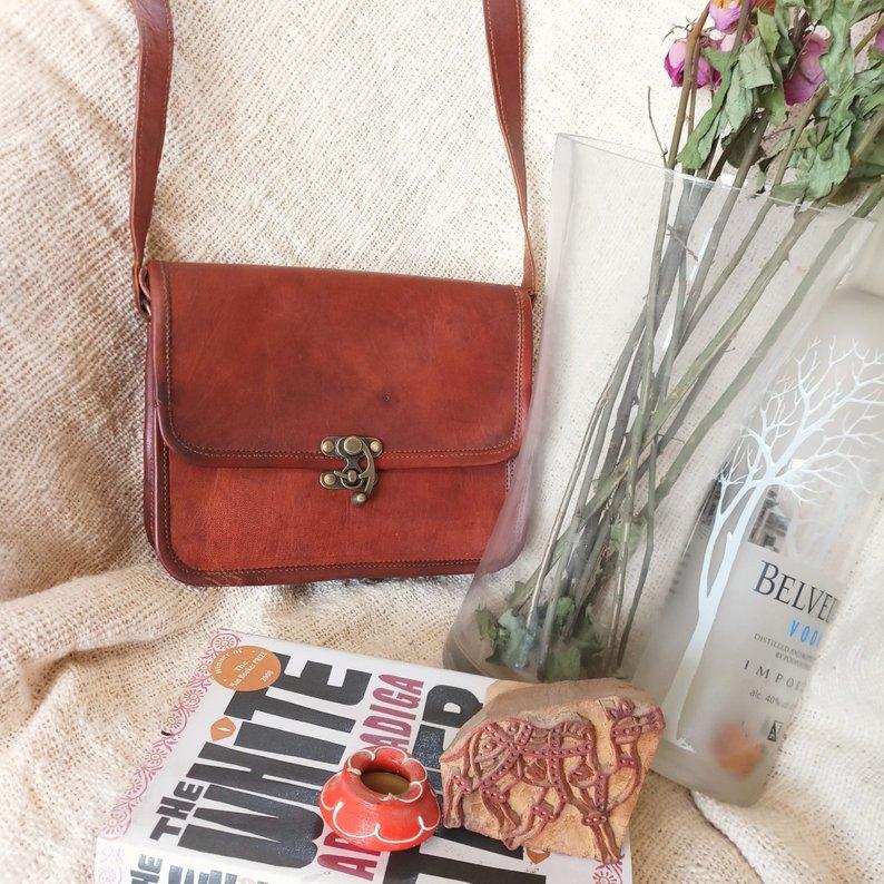 Small Shoulder Crossbody Leather Bag thumbnail 7