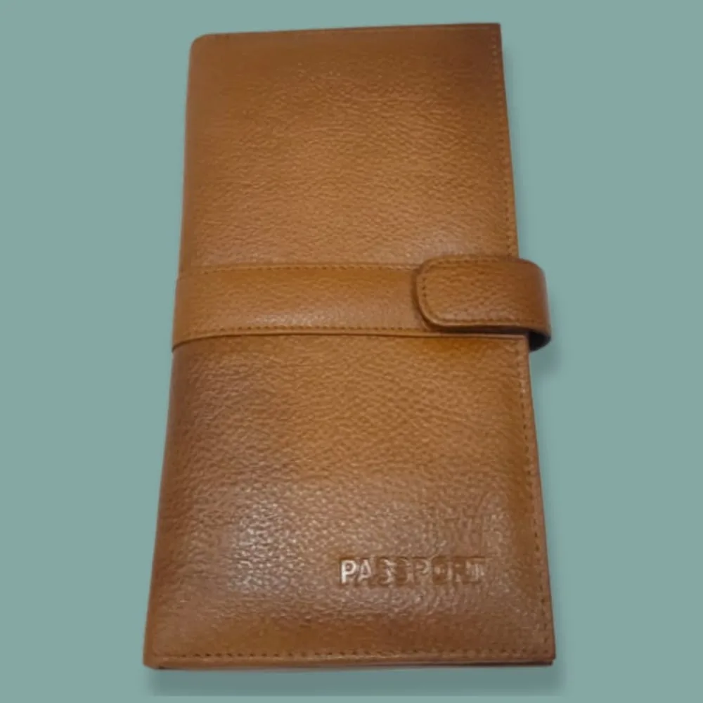 Starco Genuine Leather Travel Passport Cover-3