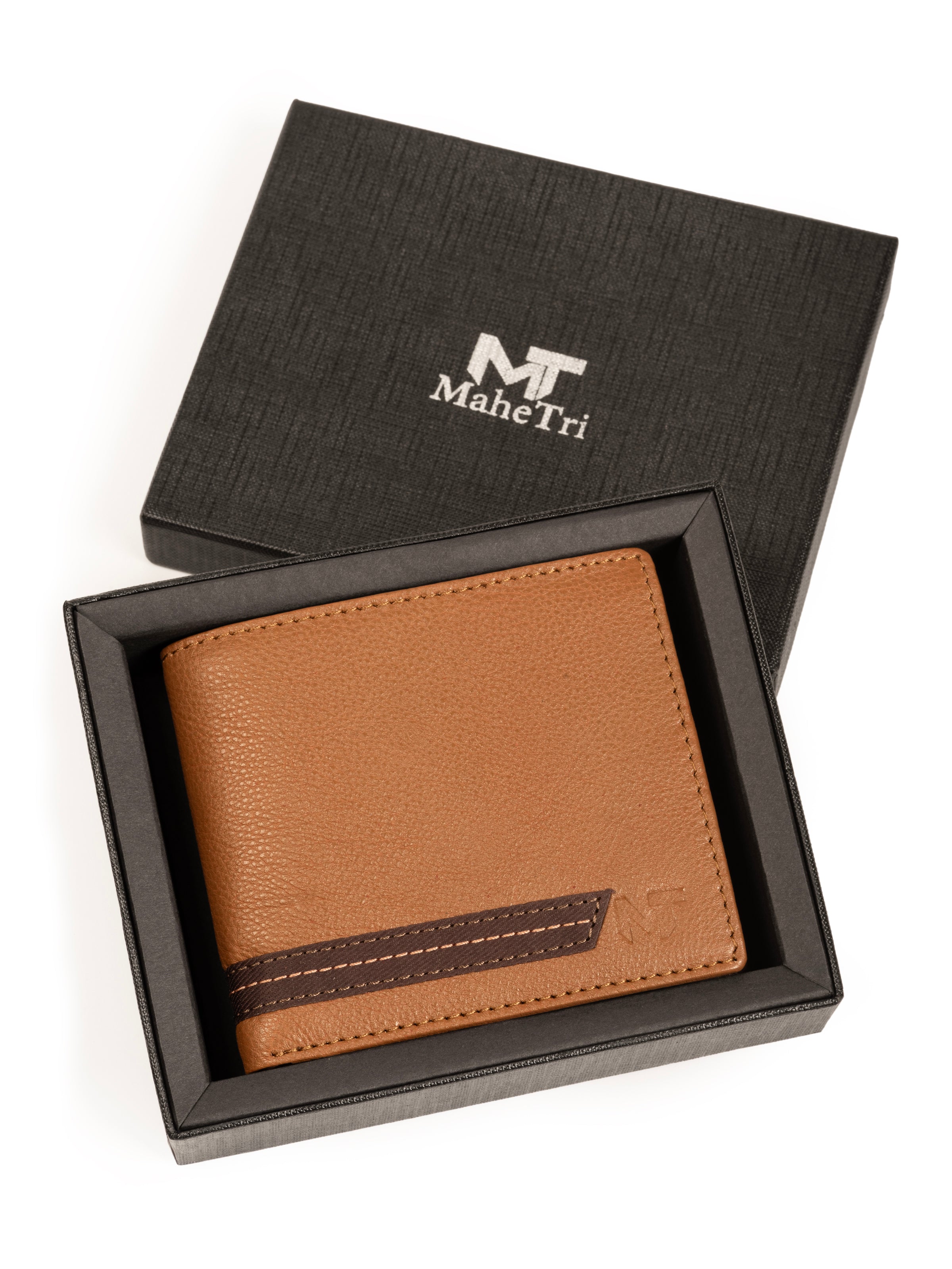 Stripe Brown Mens Wallet thumbnail 3