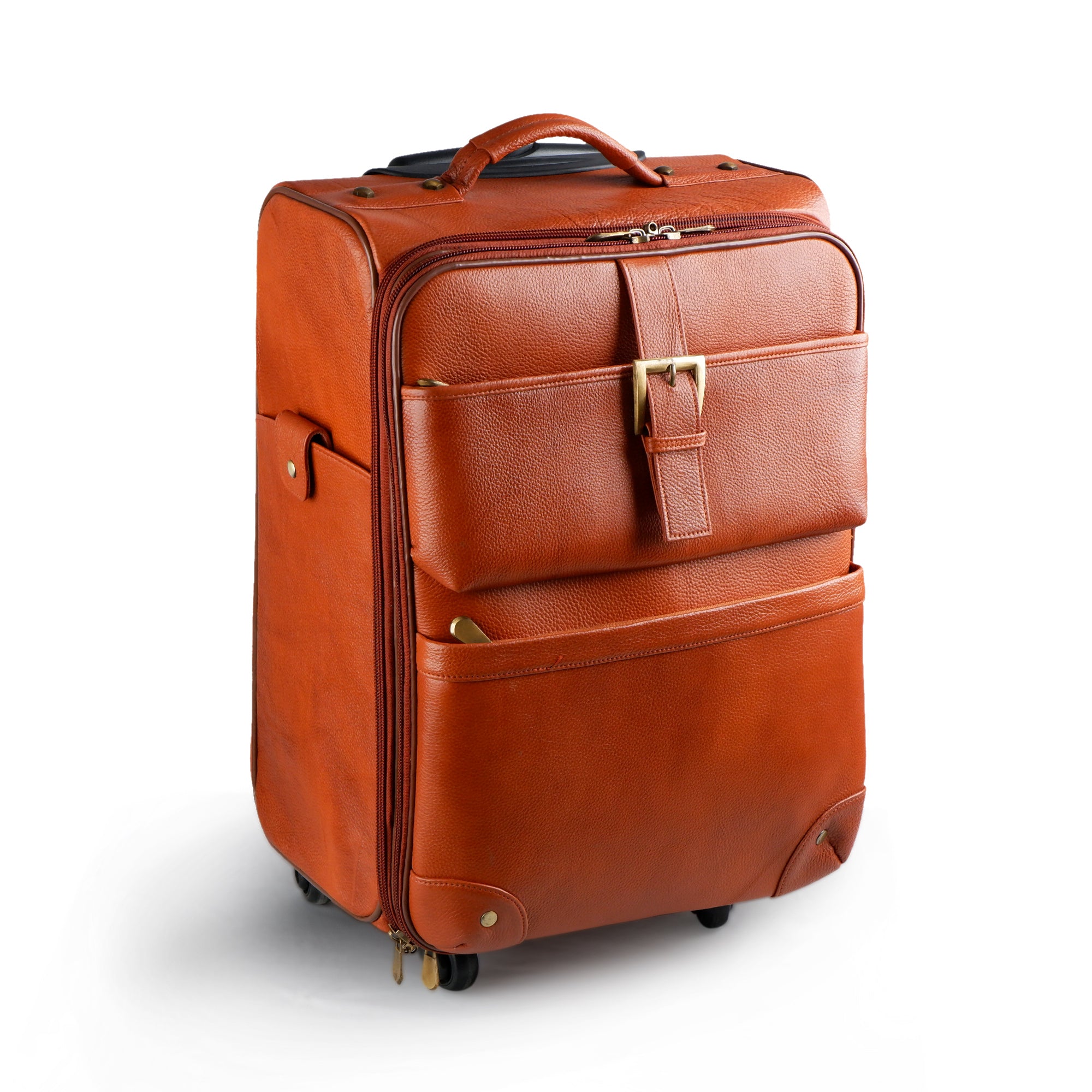 Tan Brown Cabin Trolley Suitcase thumbnail 3