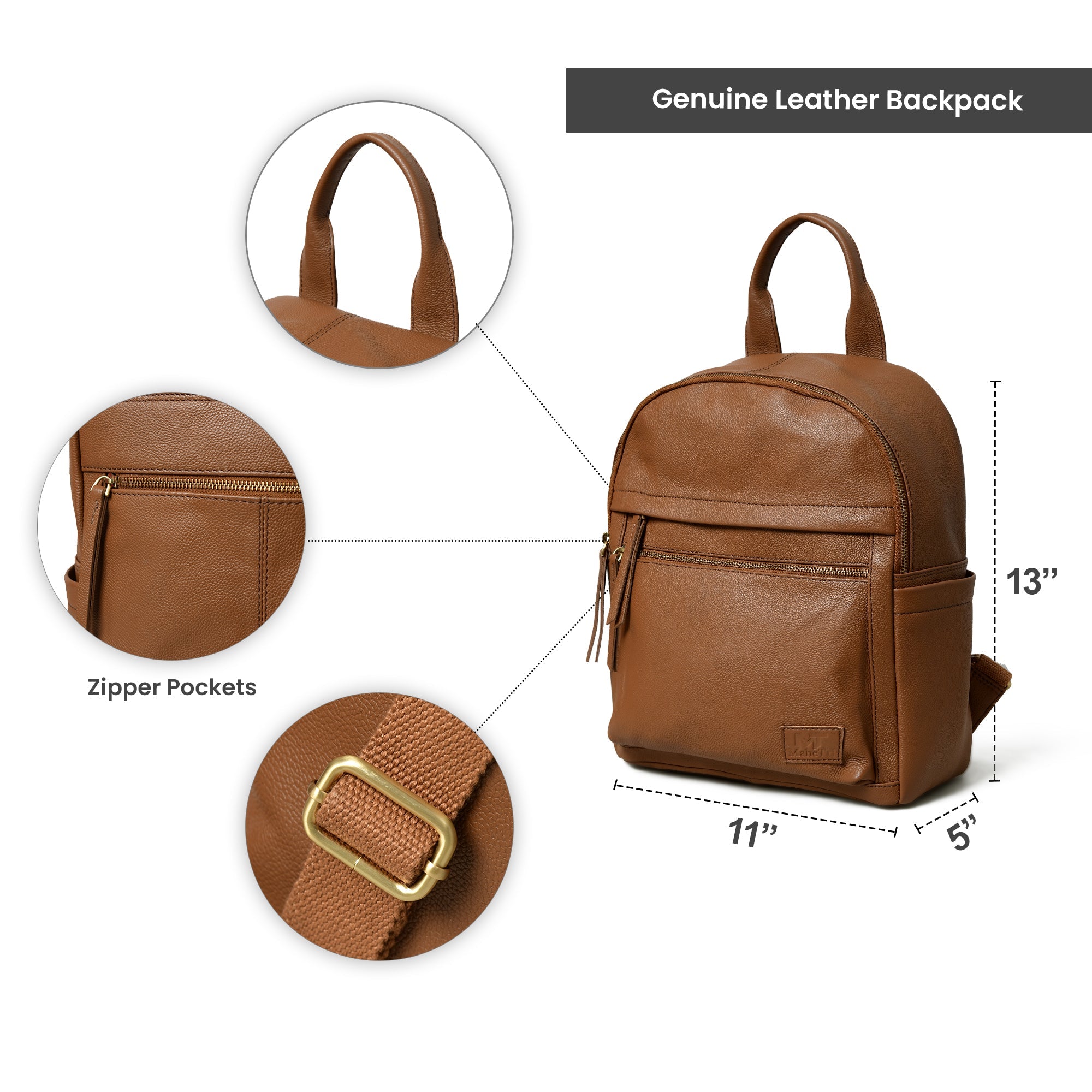 Mini Journey Leather Backpack thumbnail 10