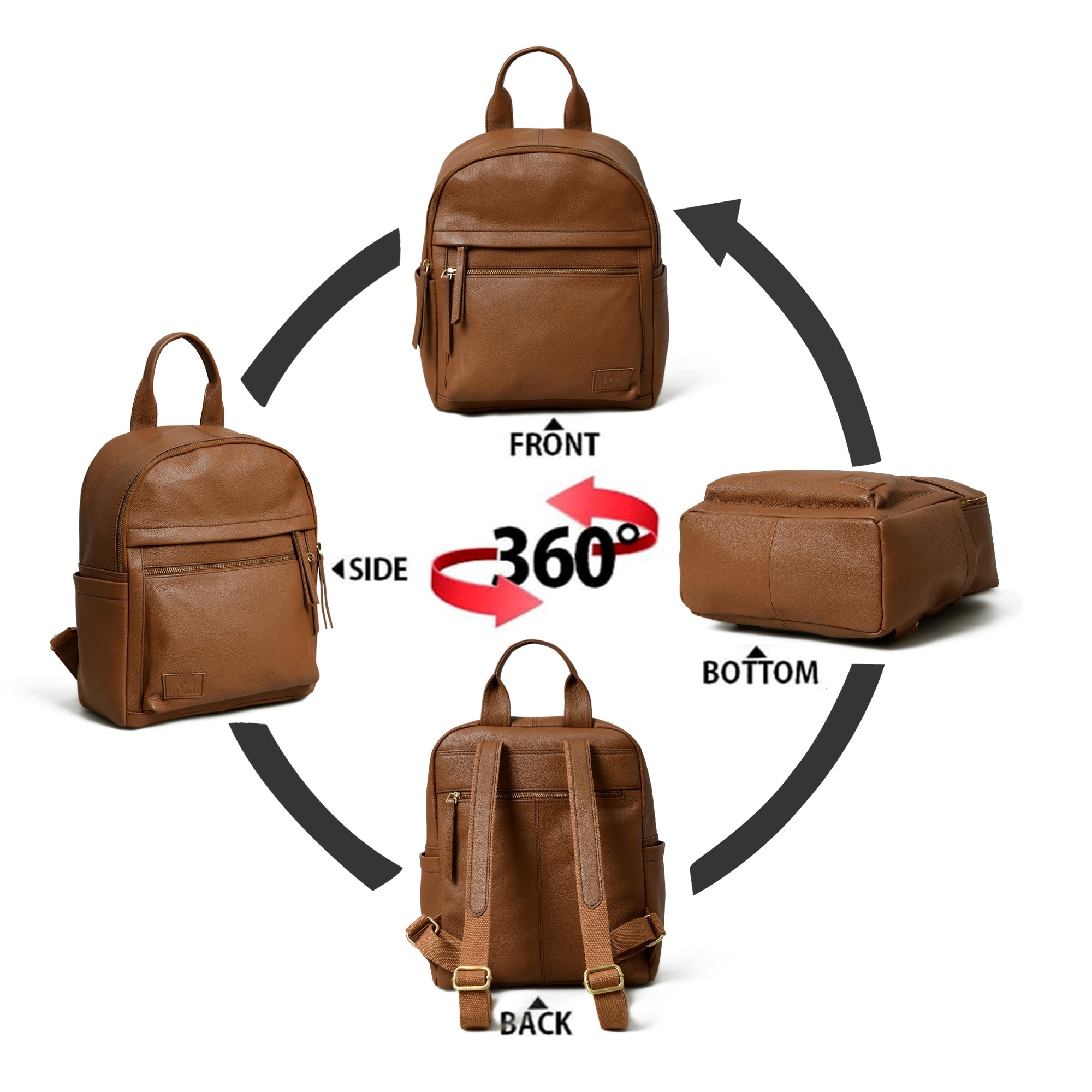Mini Journey Leather Backpack thumbnail 11