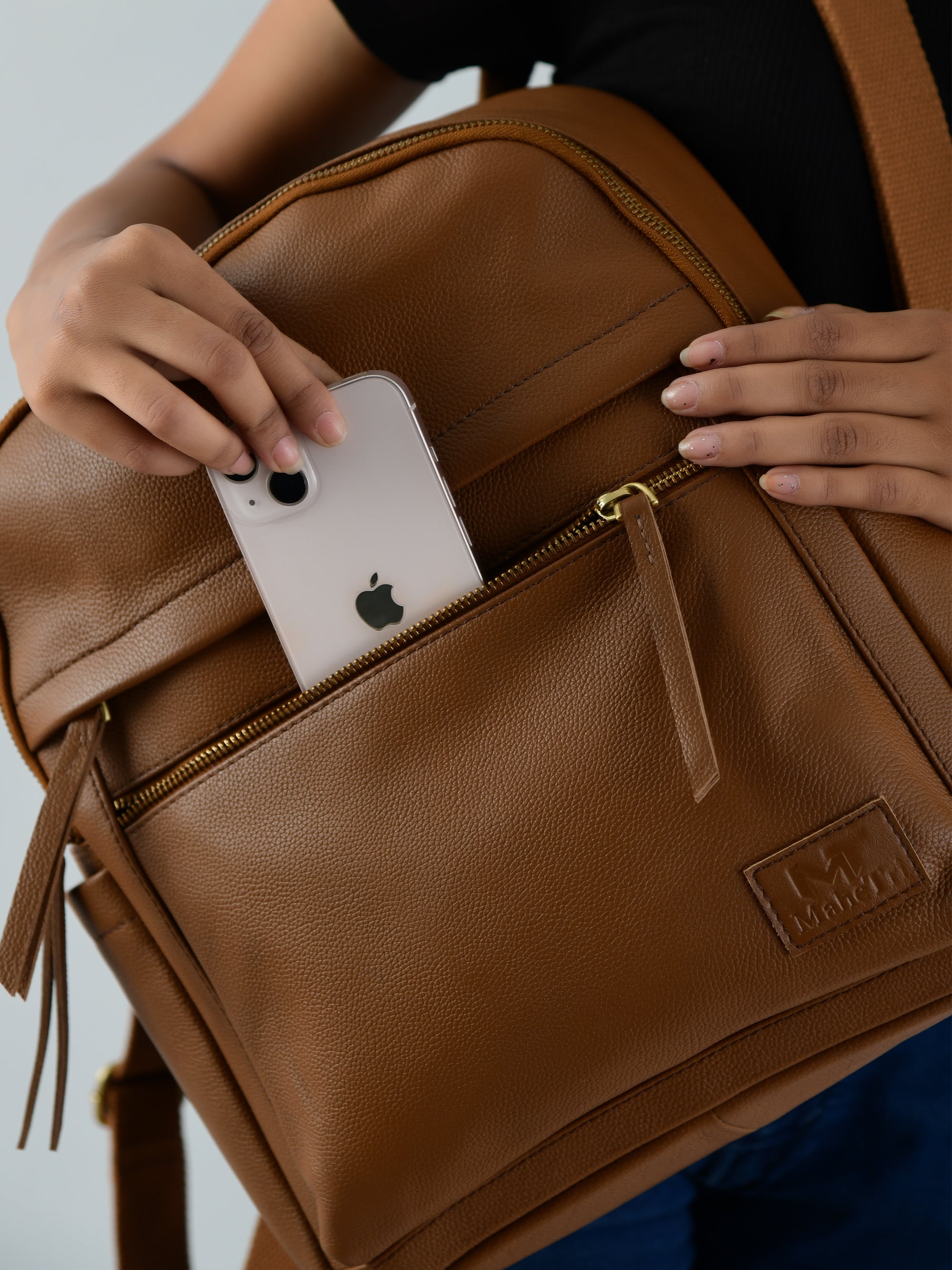Mini Journey Leather Backpack thumbnail 8