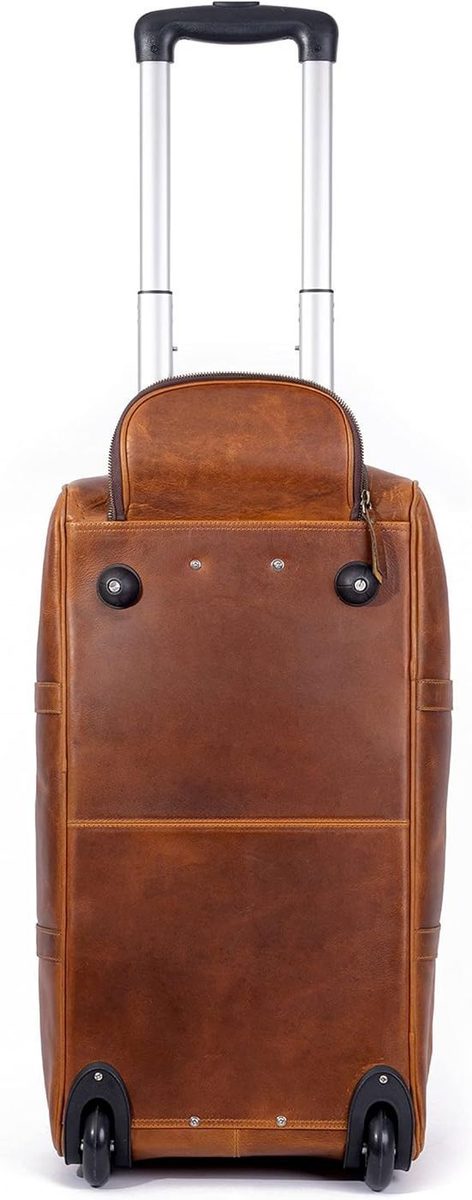 Tan Leather Trolley Bag 44L thumbnail 5