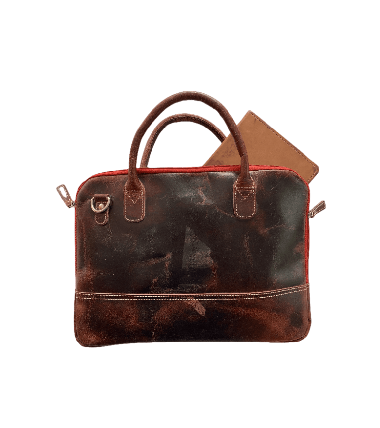 IndiFash Buffalo Leather MacBook Bag thumbnail 4