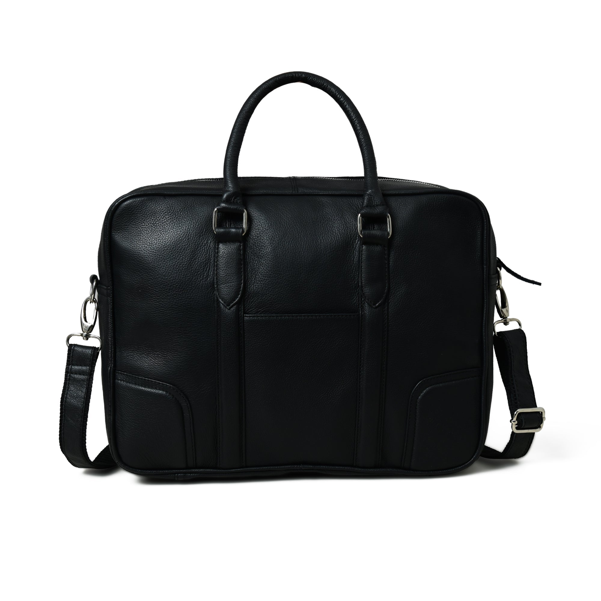 Texas Black Leather Briefcase thumbnail 5