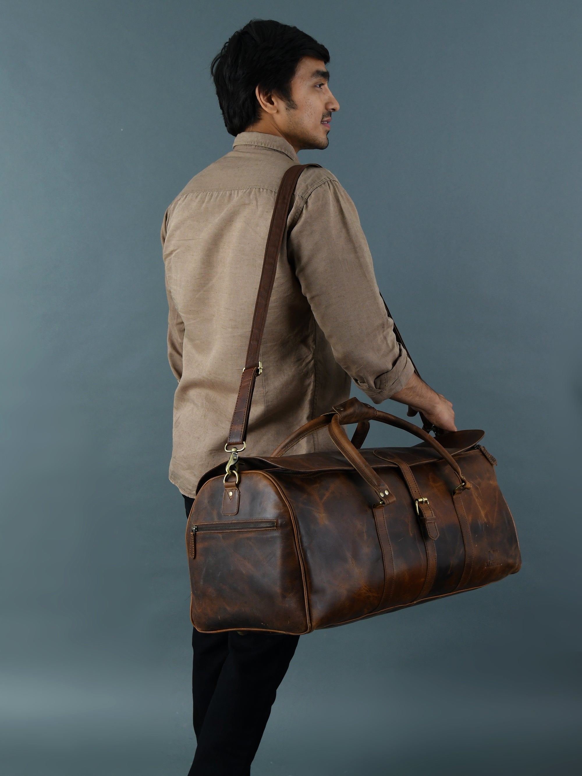 The Bolton Flap Duffel - Brown thumbnail 6