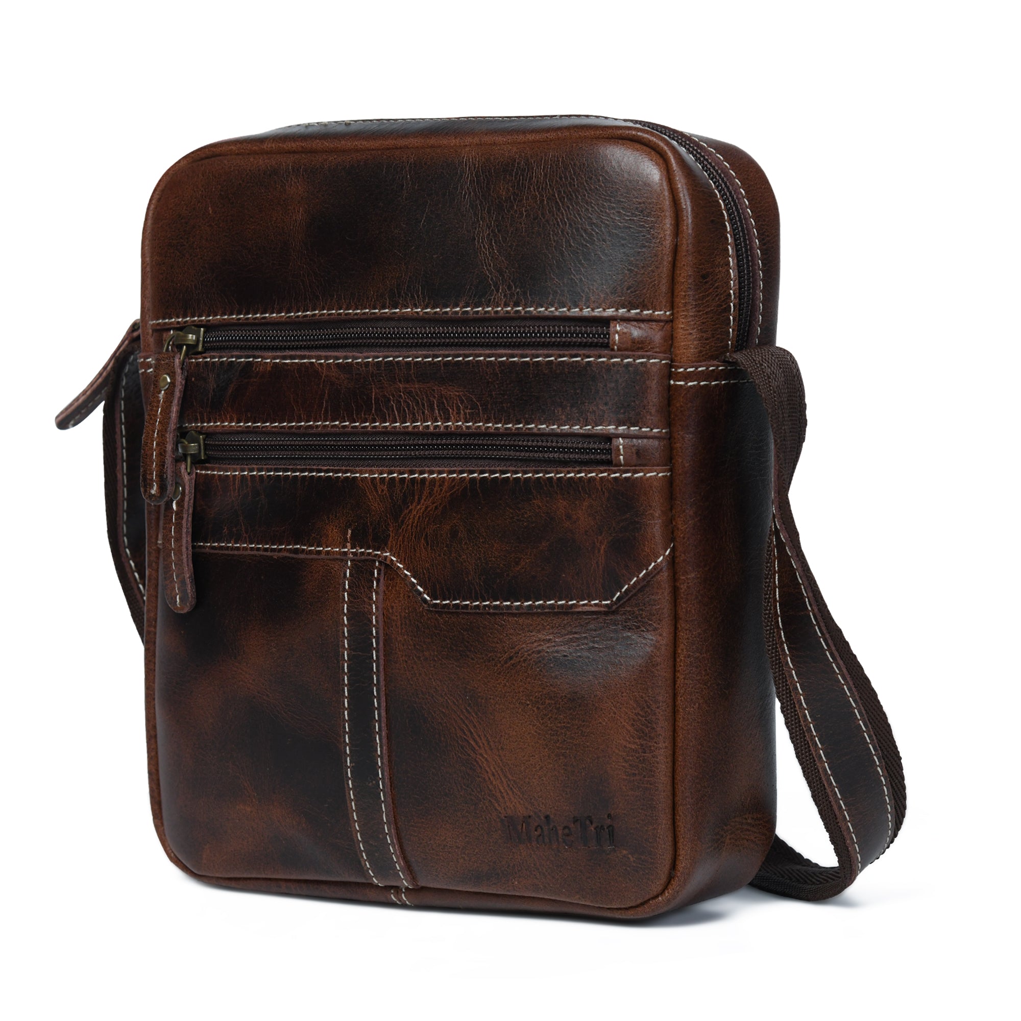 The Compact Messenger - Dark Brown