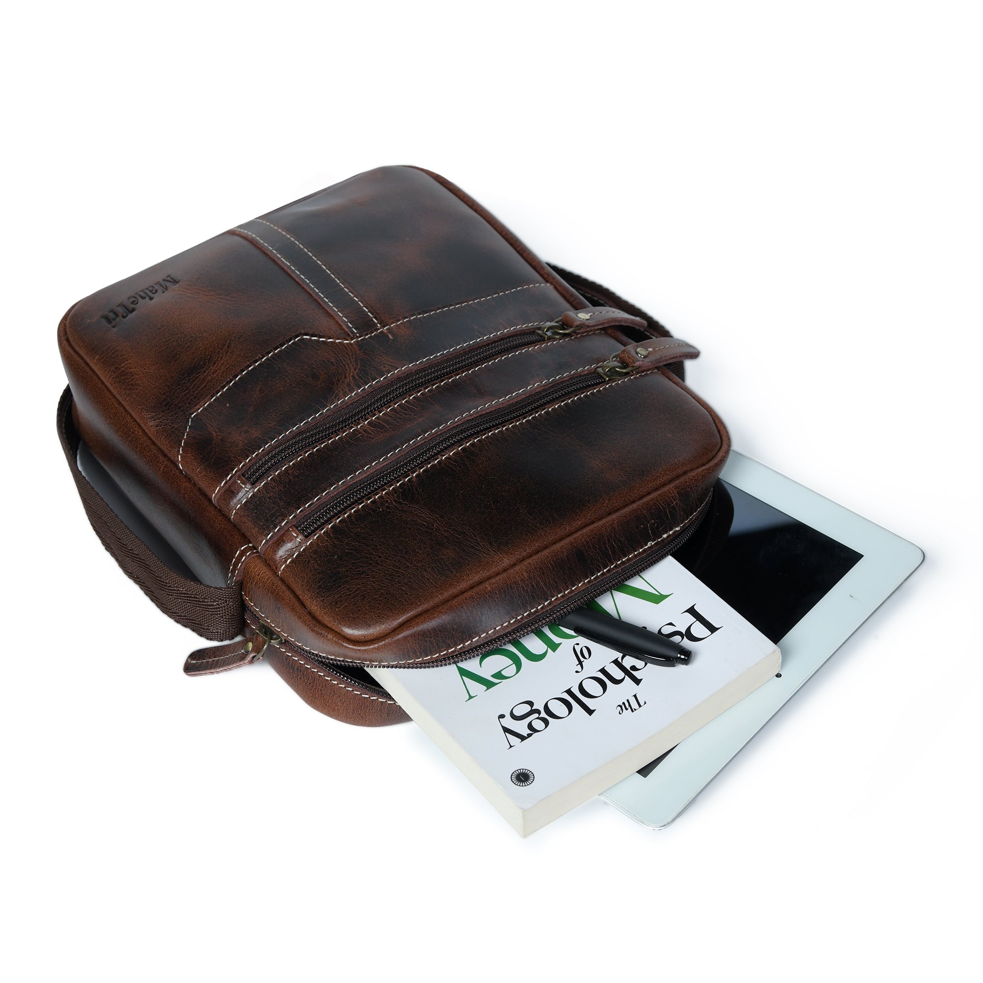The Compact Messenger - Dark Brown thumbnail 2