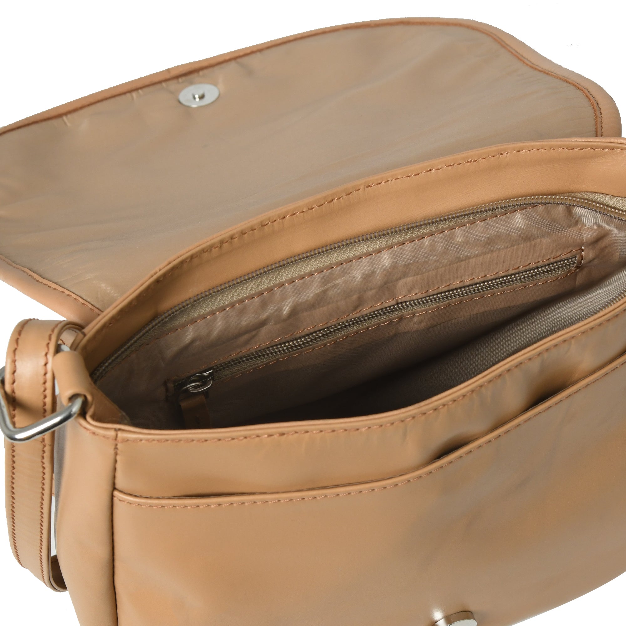 The Croco Satchel - Beige thumbnail 7