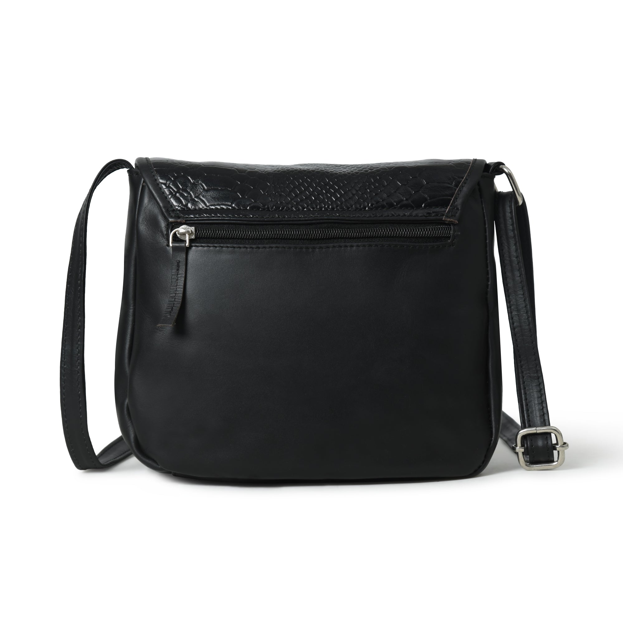 The Croco Satchel - Black thumbnail 4