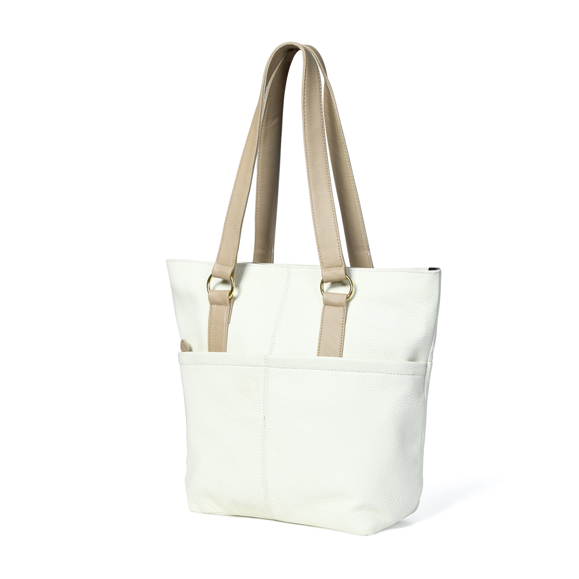 The Ivory Leather Tote thumbnail 2