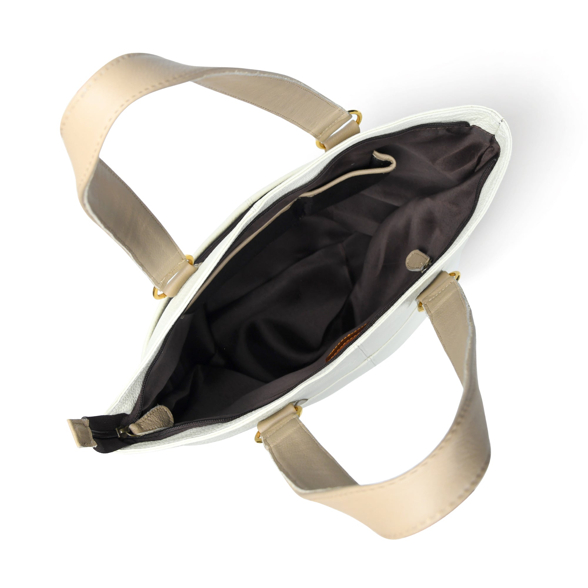 The Ivory Leather Tote thumbnail 6