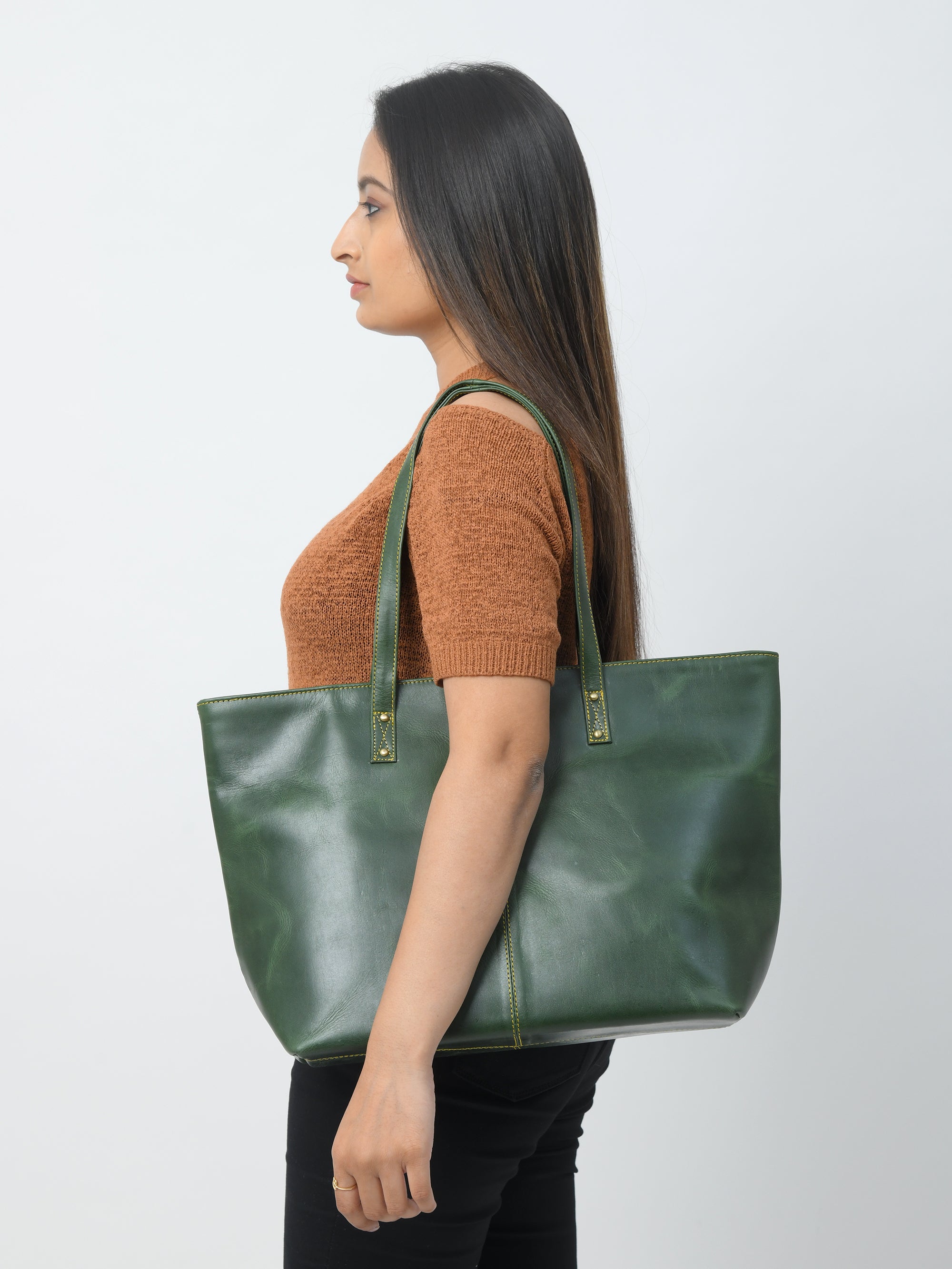 The Kim Tote Bag - Green thumbnail 5