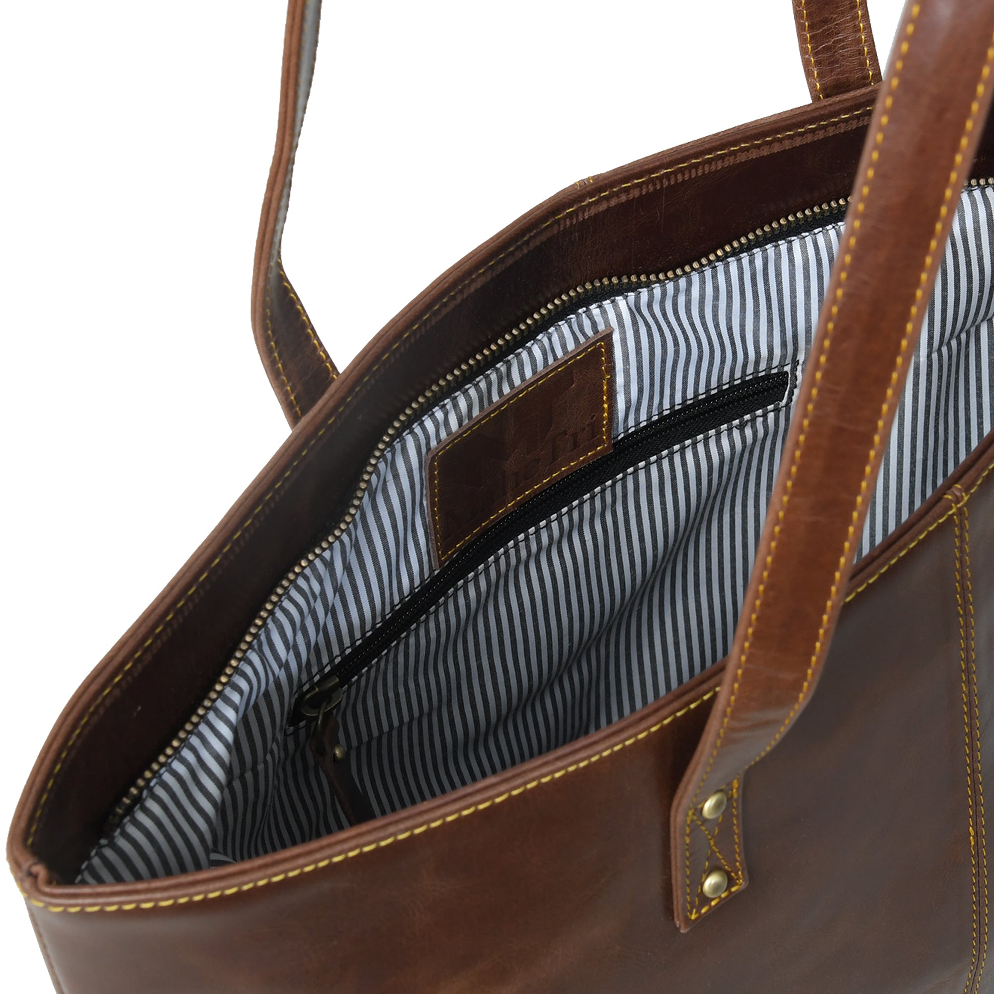 The Kim Tote Bag - Dark Brown thumbnail 8
