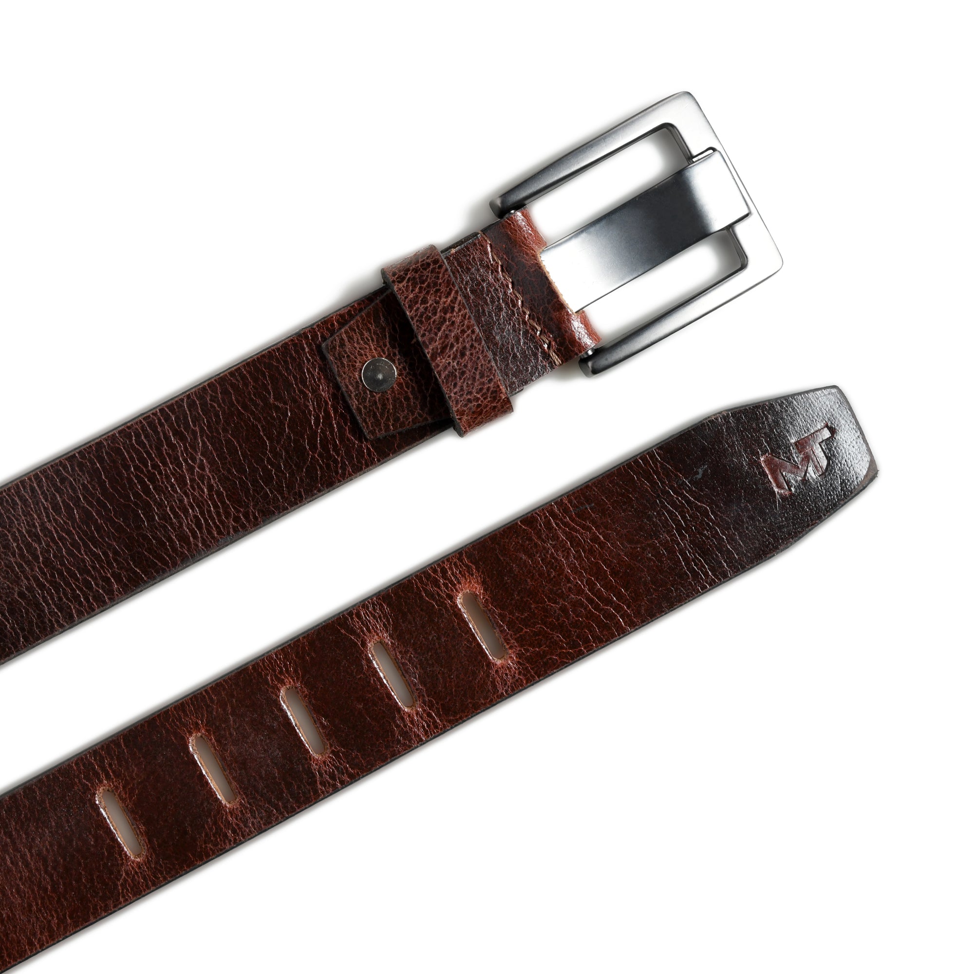 Timberline Dark Brown Leather Belt thumbnail 12