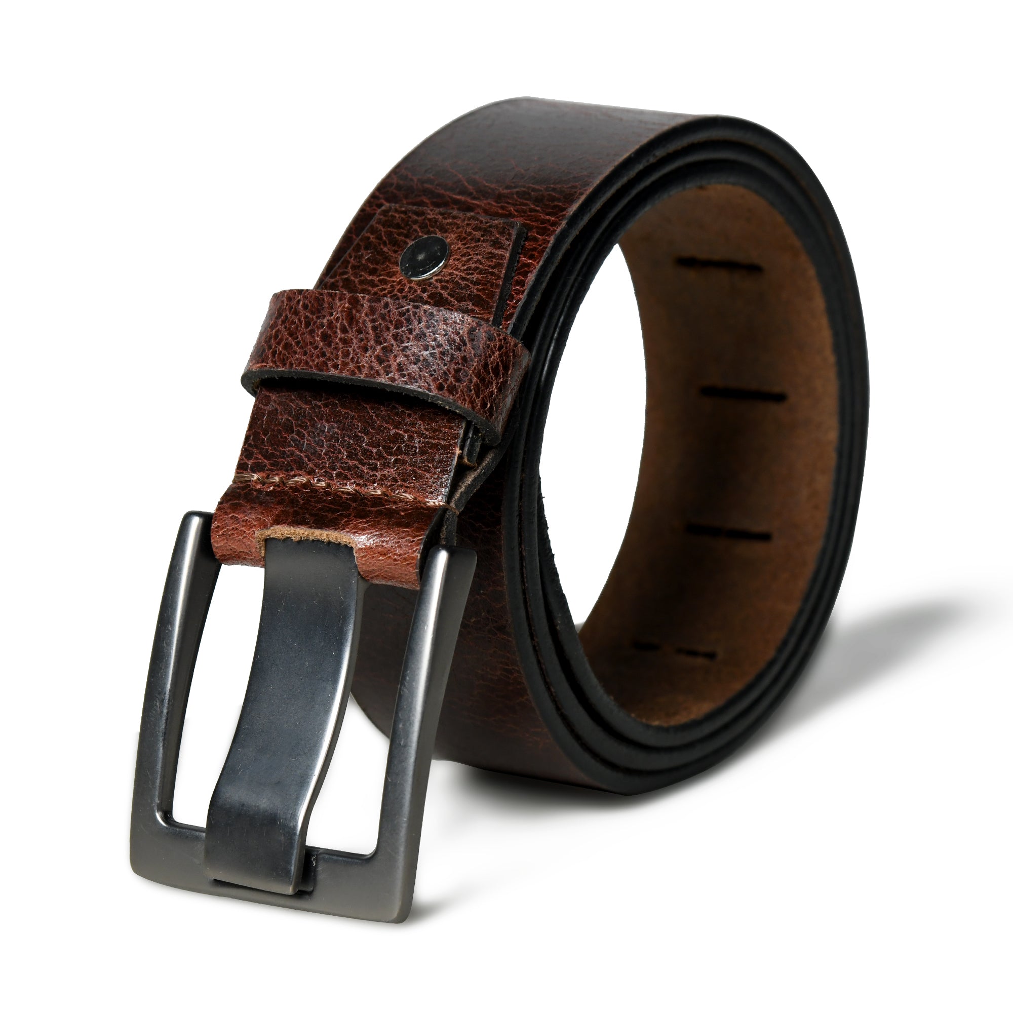 Timberline Dark Brown Leather Belt thumbnail 13