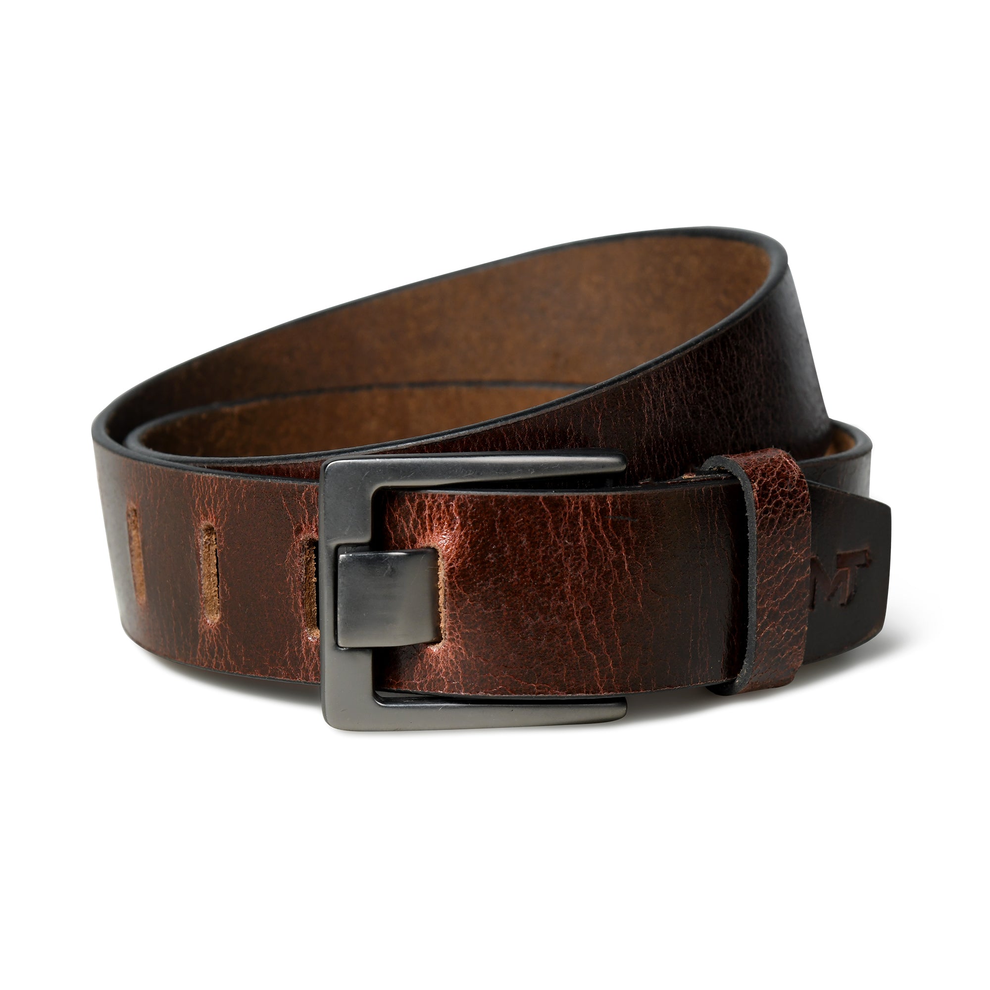Timberline Dark Brown Leather Belt thumbnail 15
