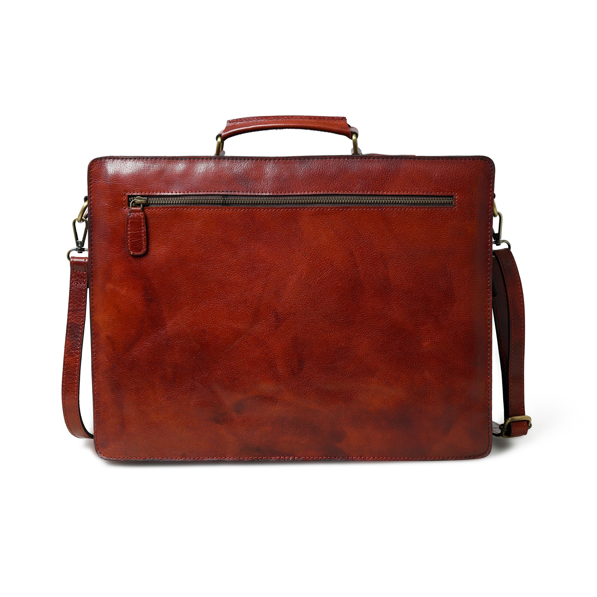Tuscany Italian Leather Briefcase, Tanny Brown thumbnail 12