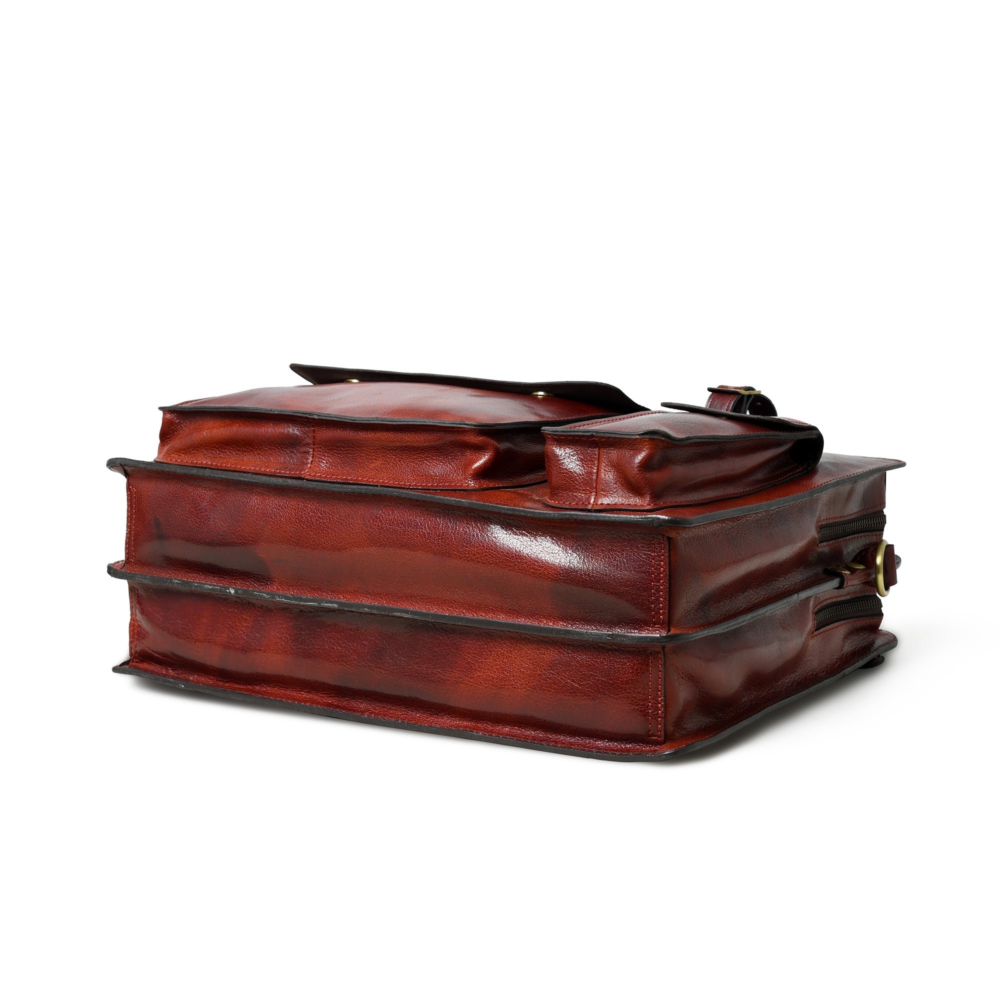 Tuscany Italian Leather Briefcase, Tanny Brown thumbnail 9
