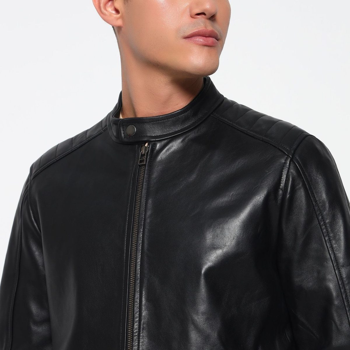 Urban Black Leather Jacket thumbnail 2