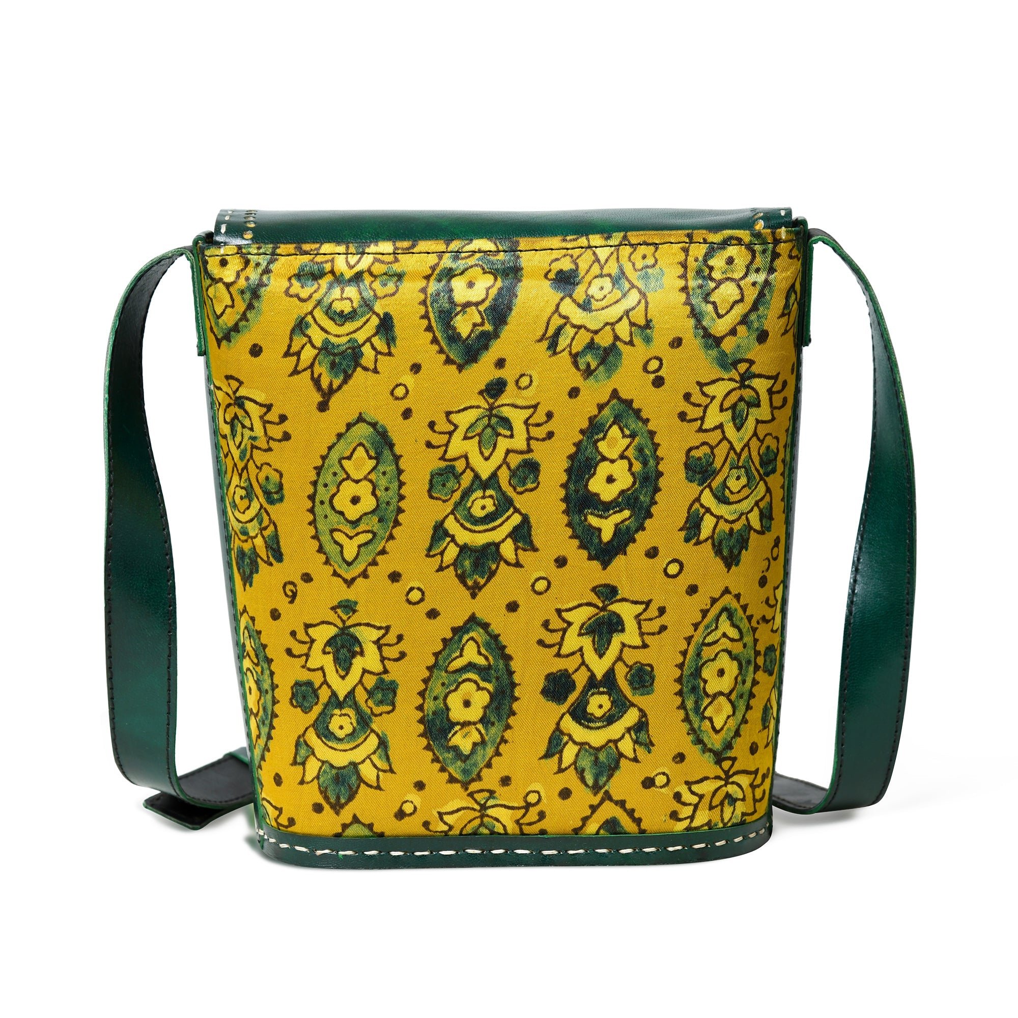 Vibrant Heritage Ajrakh Satchel thumbnail 8