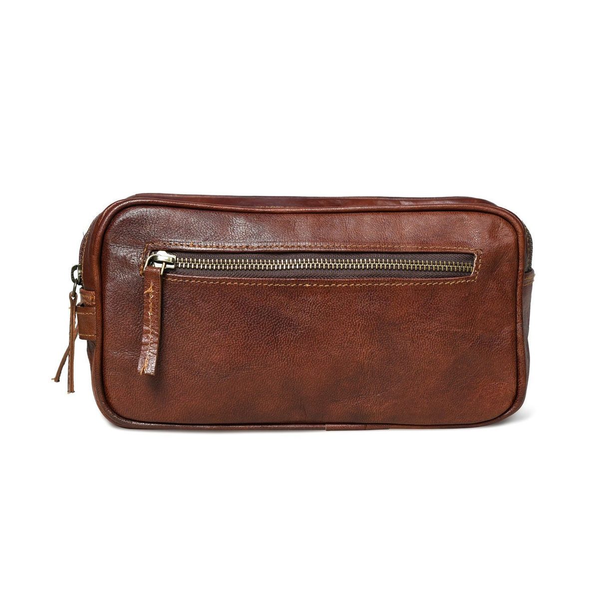 Twin Section Toiletry - Dark Brown thumbnail 3