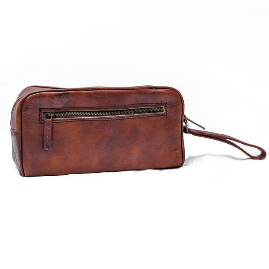 Single Section Toiletry - Brown