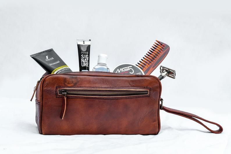Single Section Toiletry - Brown thumbnail 5