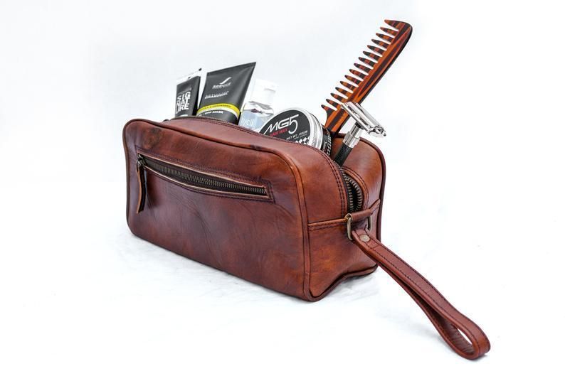 Single Section Toiletry - Brown thumbnail 6