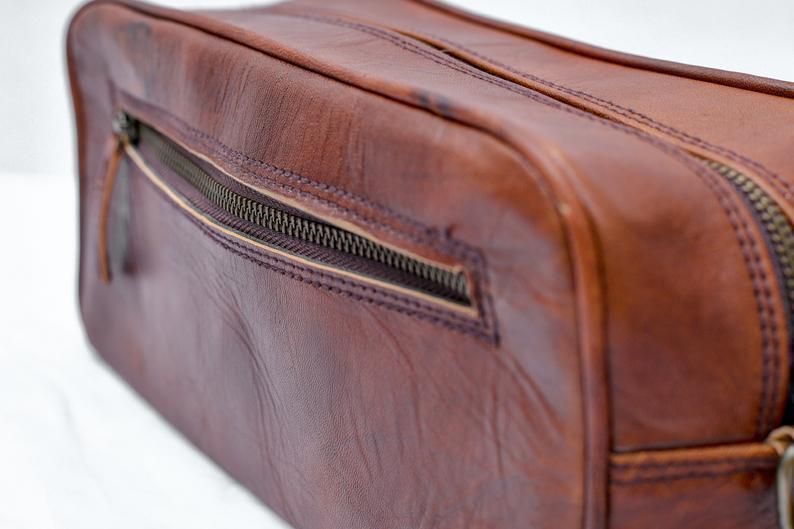 Single Section Toiletry - Brown thumbnail 8