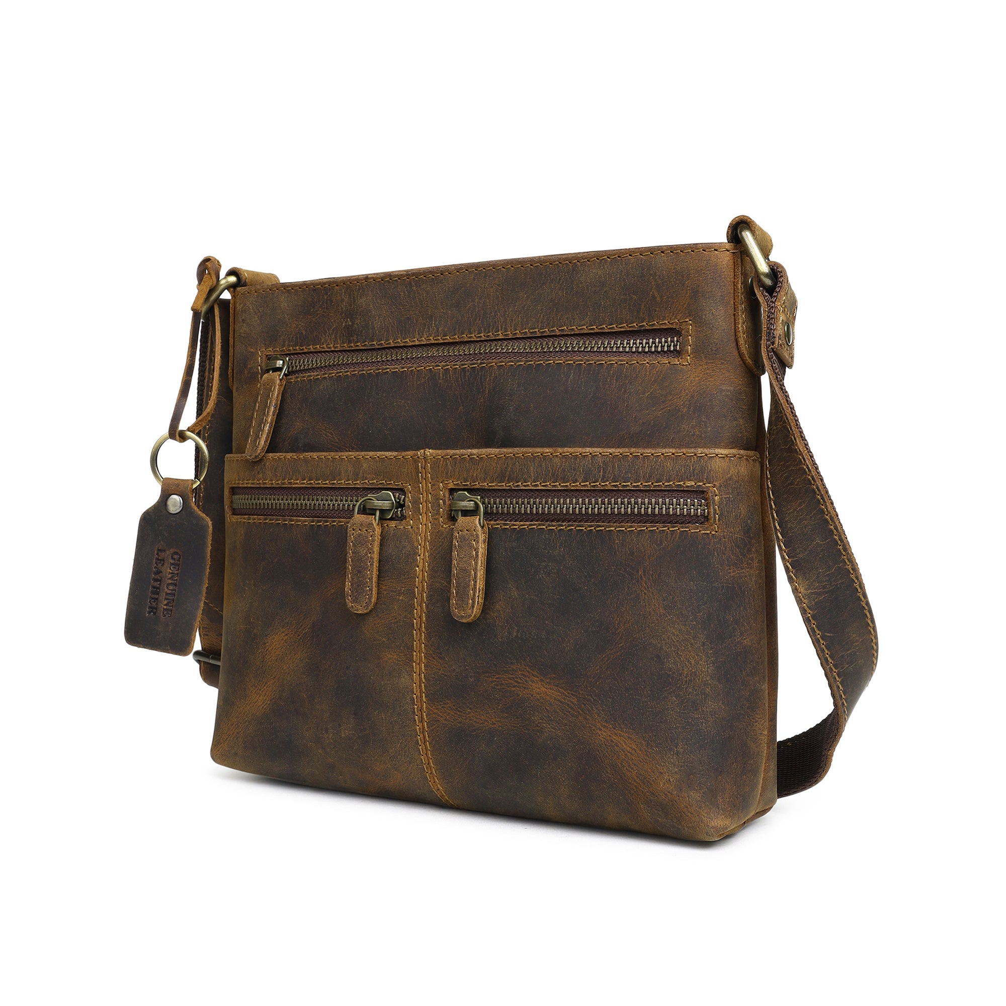 Vintage Buffalo Leather Messenger Bag thumbnail 2